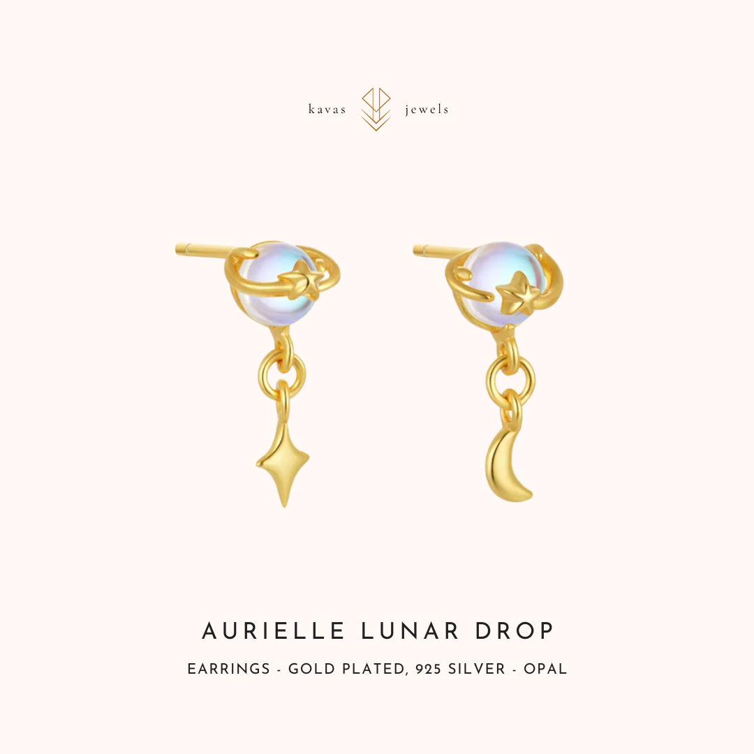Aurielle Lunar Drop Earrings