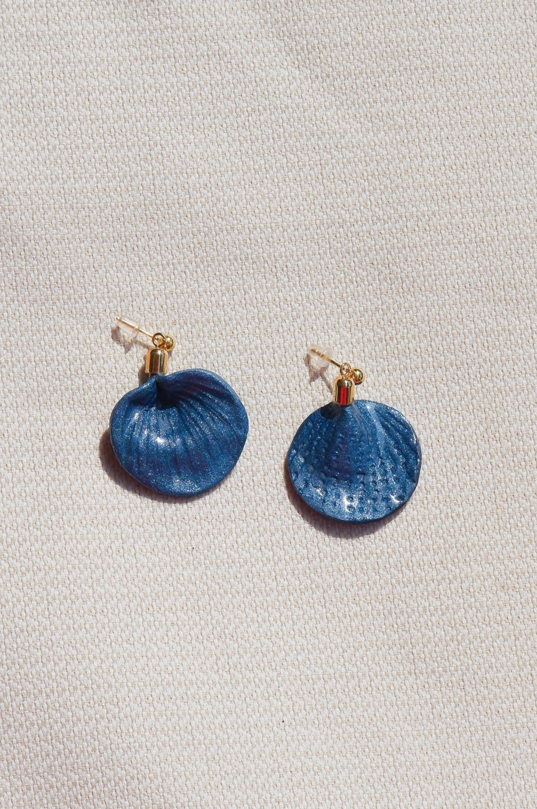Blue Shell Earrings