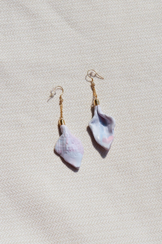 Shell-shaped earrings