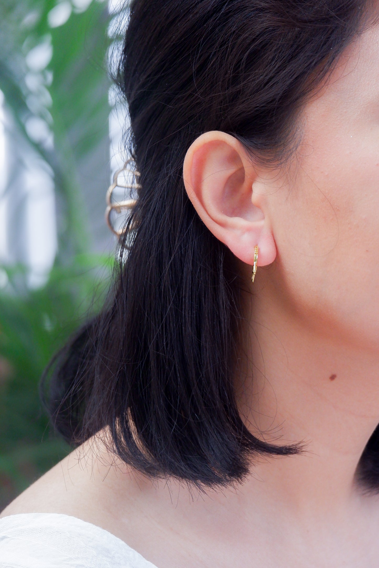 Cat Hoop Earrings