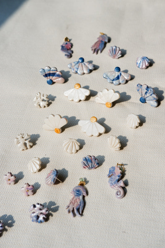 Jellyfish & Seahorse Segara Earrings