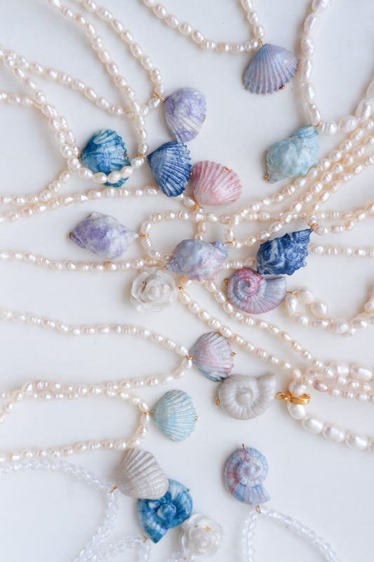 Baroque Pearl Pink Shell Necklace