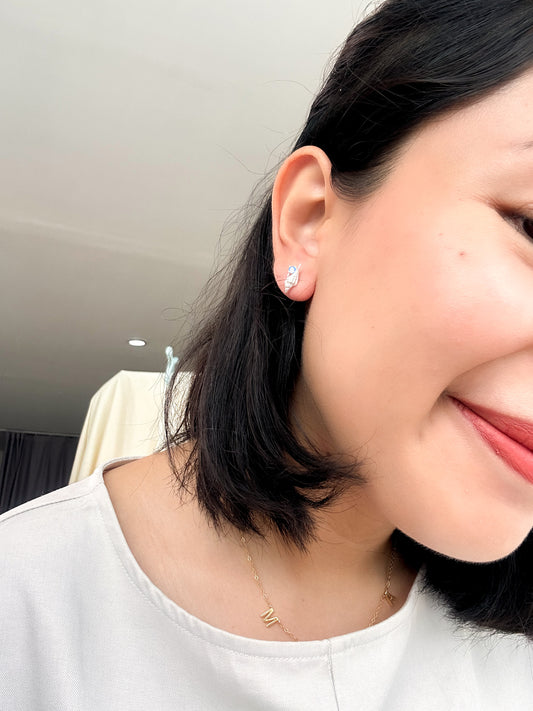 Silver Seashell Earrings