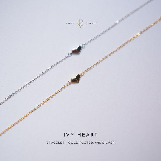 Ivy Heart Bracelet