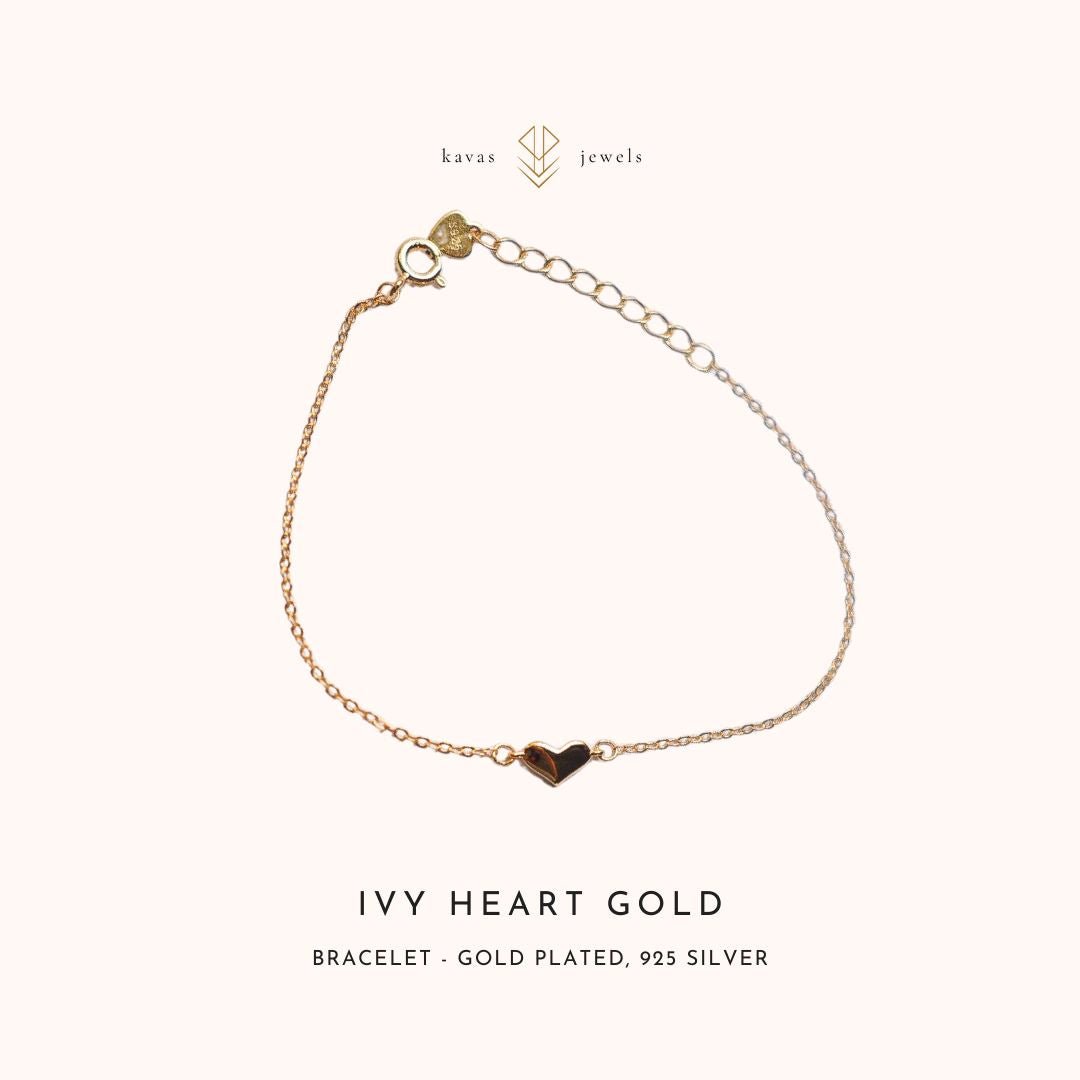 Ivy Heart Bracelet