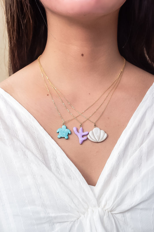 Teal Turtle Necklace