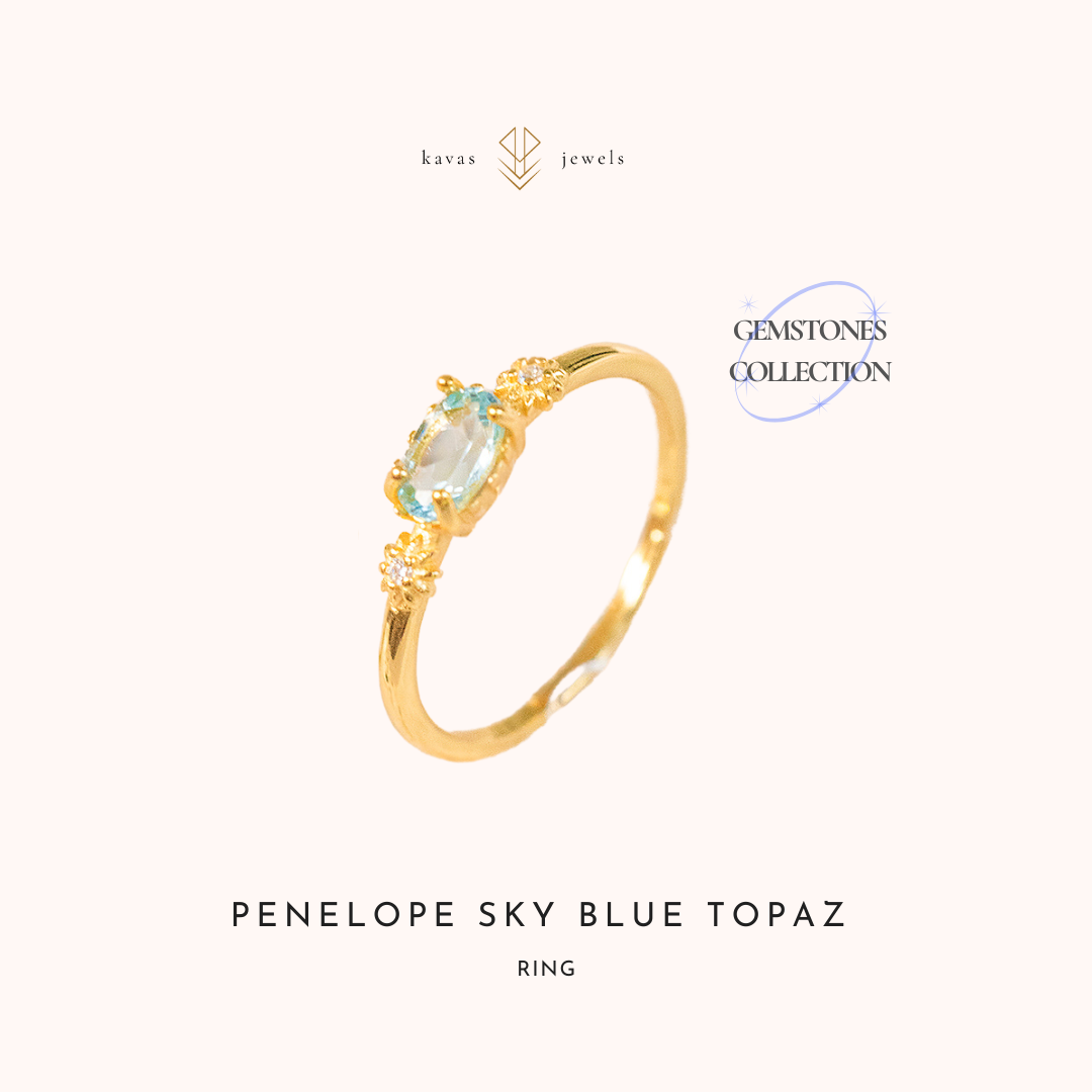 Penelope Sky Blue Topaz Ring
