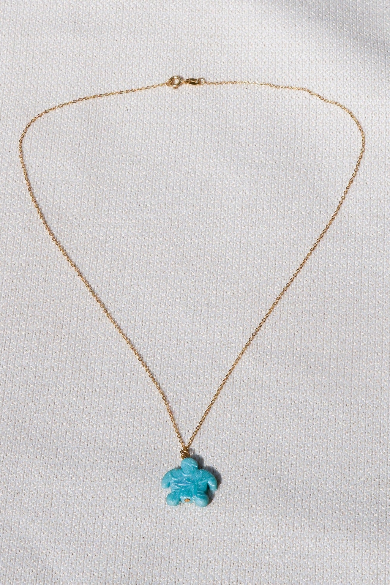 Teal Turtle Necklace