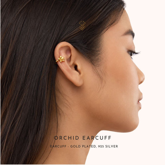 Orchid Ear Cuff