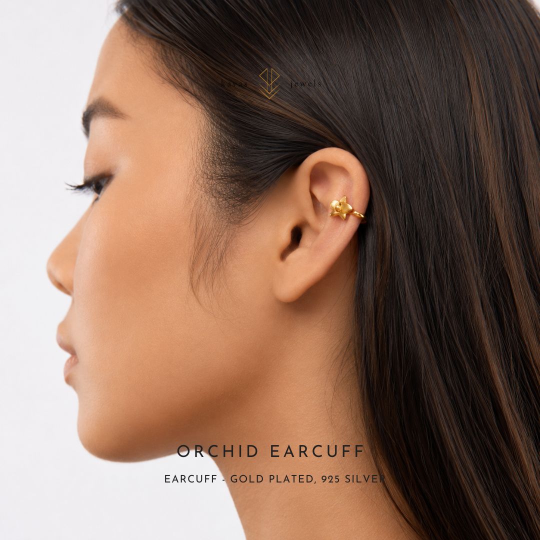 Orchid Ear Cuff