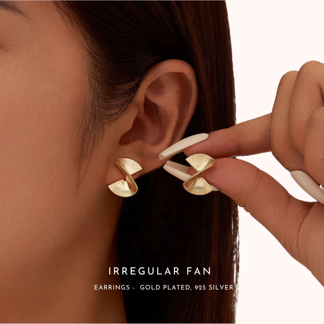 Irregular Fan Earrings