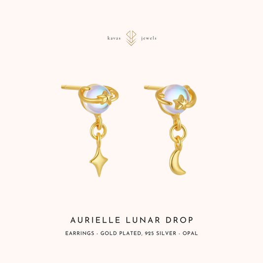 Aurielle Lunar Drop Earrings