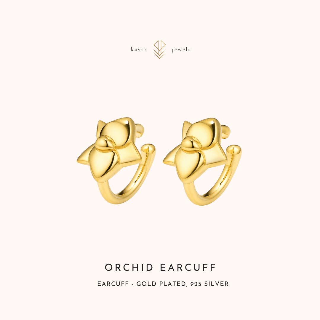 Orchid Ear Cuff