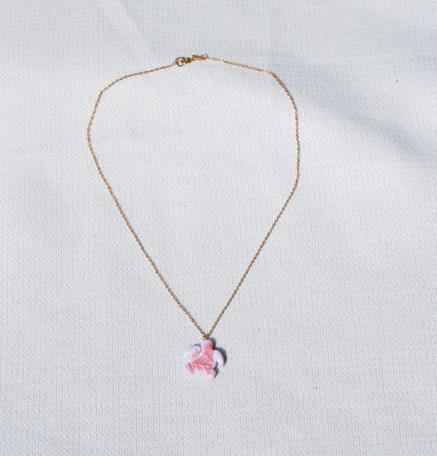Pink Turtle Necklace