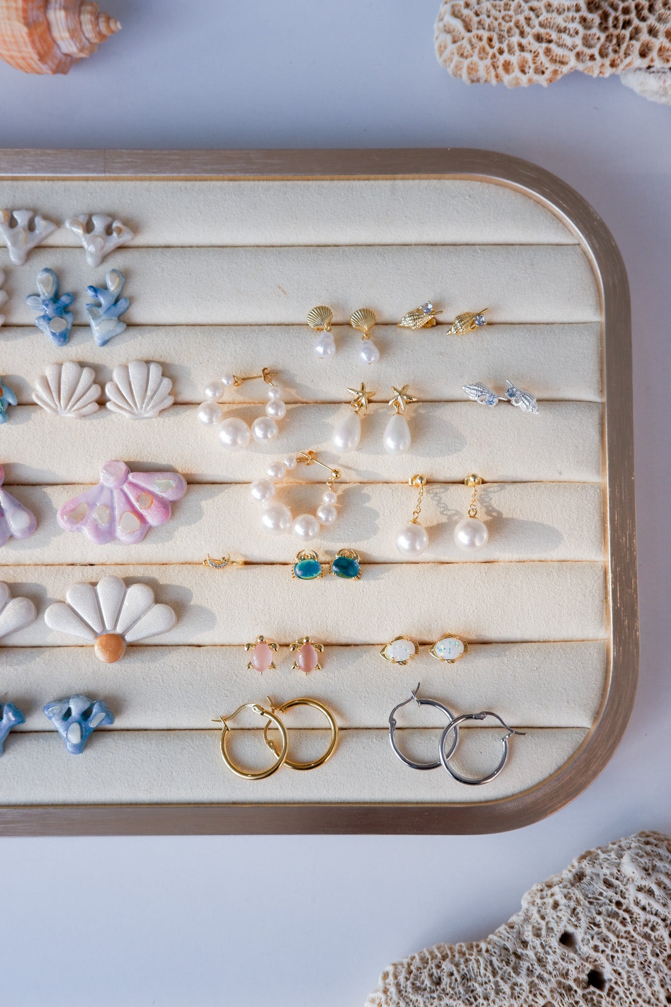 Pearl Hoop Earrings