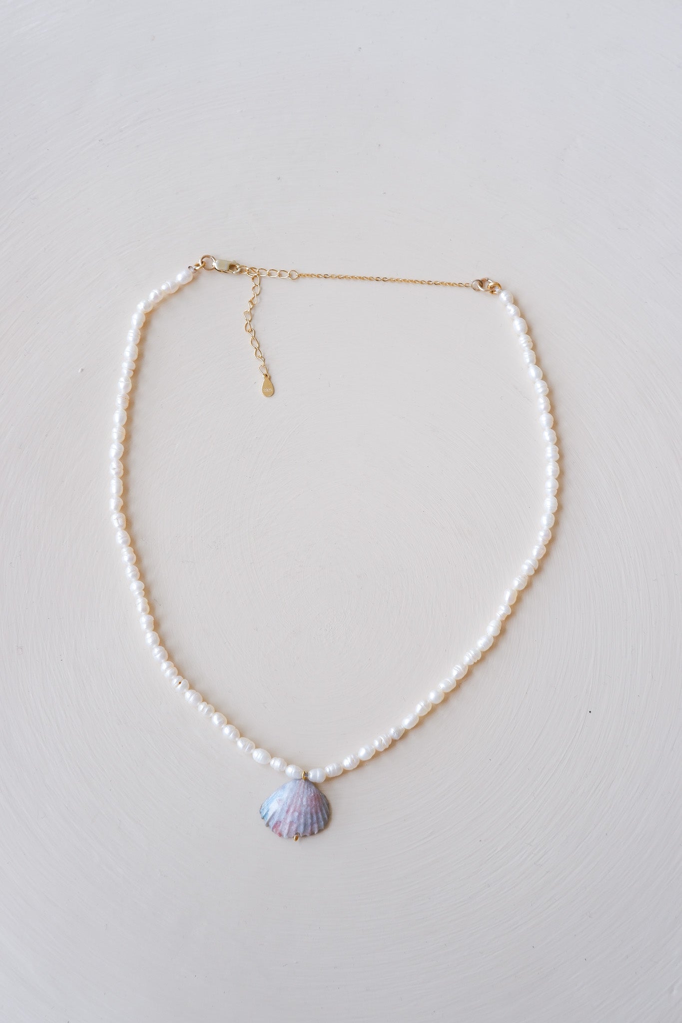 Baroque Pearl Mix Pink, Baby Blue, White Shell Necklace