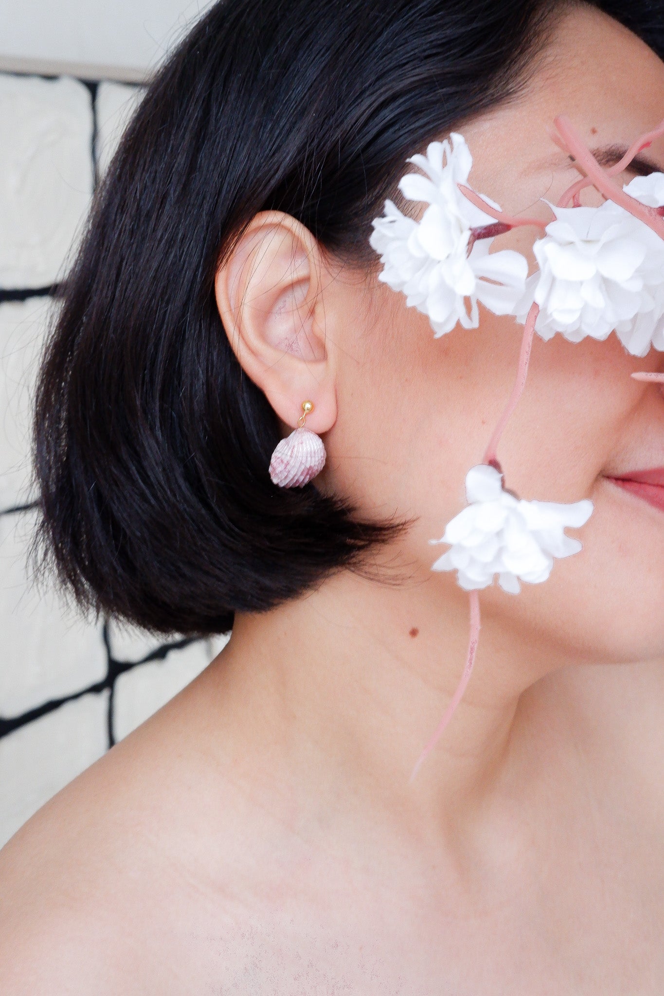 Perfect Imperfection Shell A Earrings