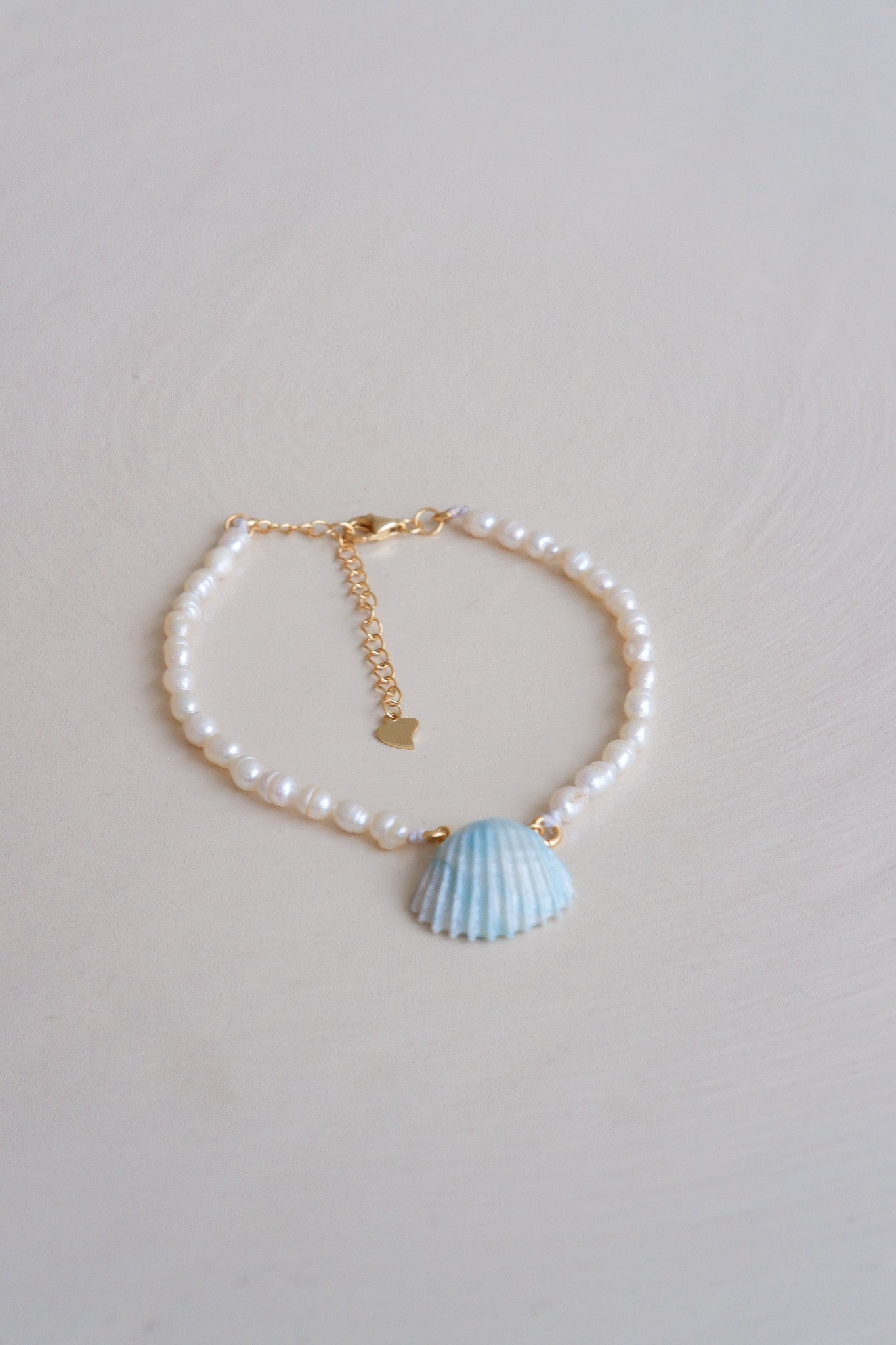 Baroque Pearl Baby Blue Shell Bracelet