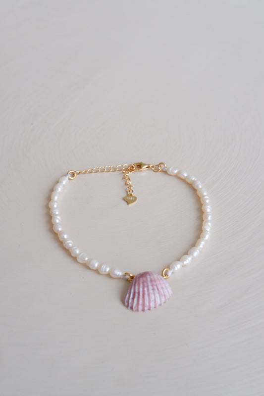 Baroque Pearl Pink Shell Bracelet