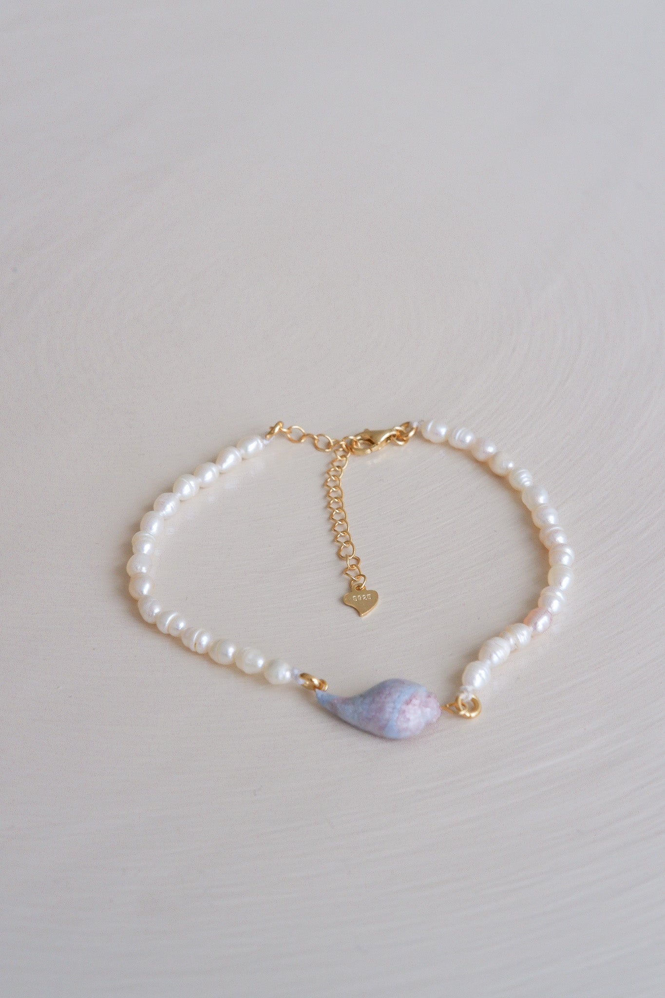 Baroque Pearl Mix Baby Blue, Pink, White Shell Bracelet