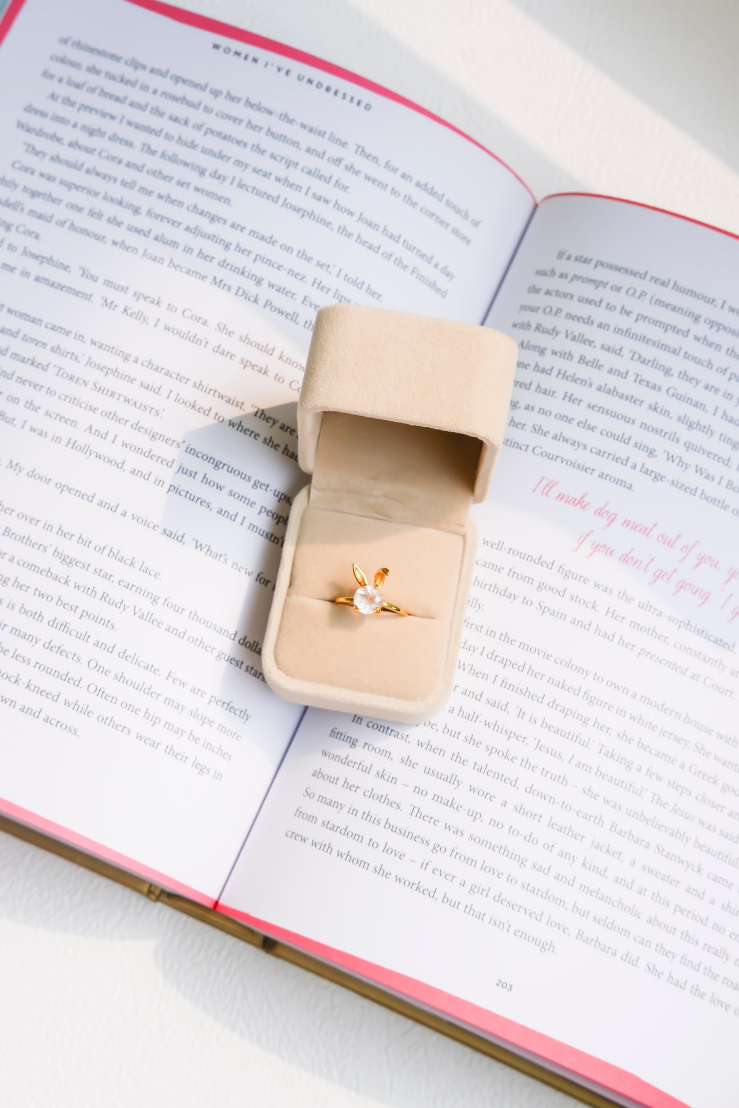 Eryka Rabbit Rose Quartz Ring