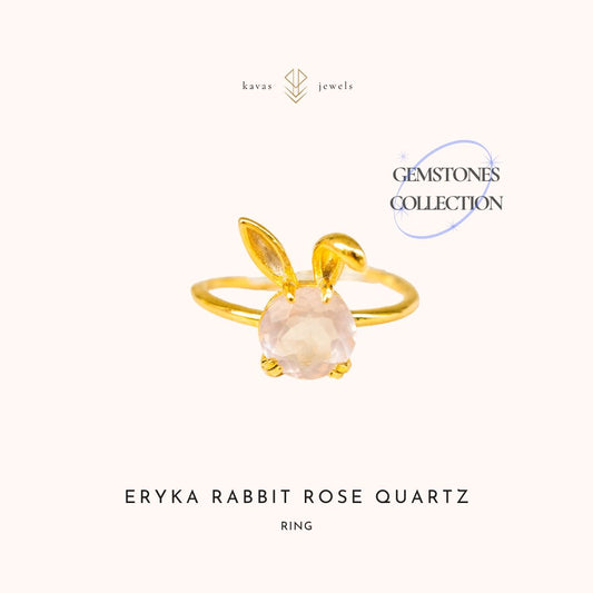 Eryka Rabbit Rose Quartz Ring