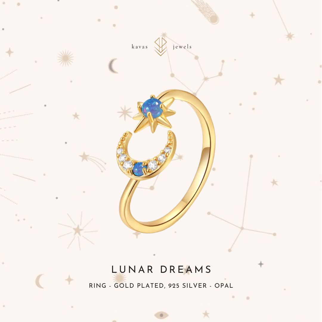 Lunar Dreams Adjustable Ring