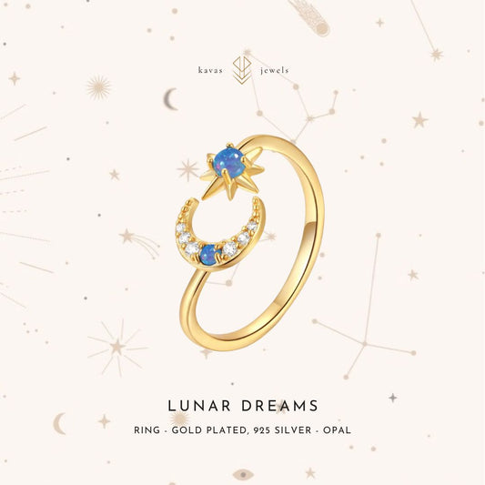 Lunar Dreams Adjustable Ring