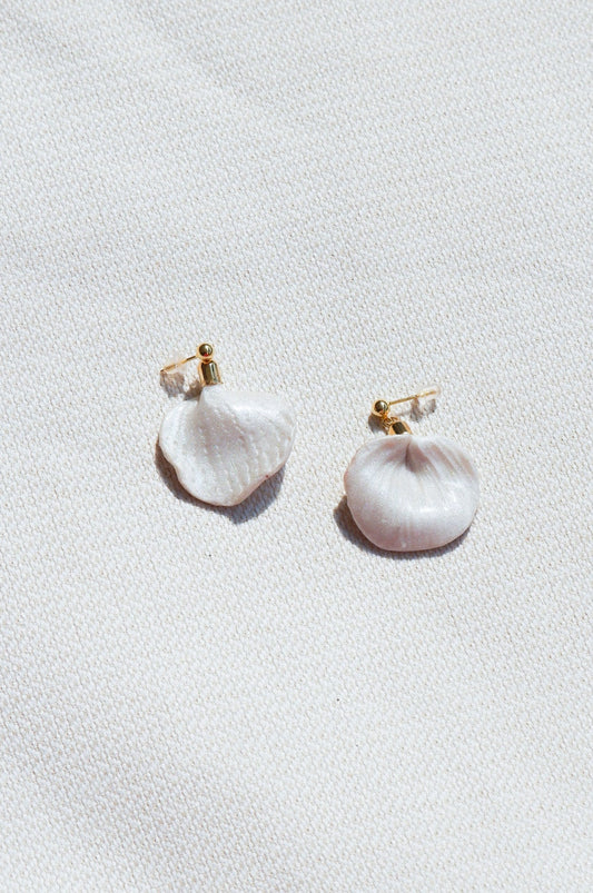 White Coastal Earrings